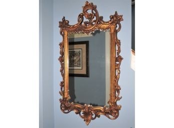 Gold Tone Ornate Framed  Wall Mirror