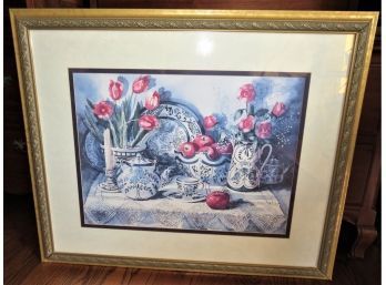 Joy Evans 'something Borrowed, Something Blue' Framed Print/signed & Numbered #1488/2980