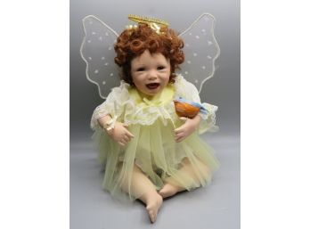 Julie Good Kruger Angel Doll With Bird & Happiness Charm