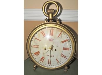 Paris Pocket Watch Style Clock With Stand