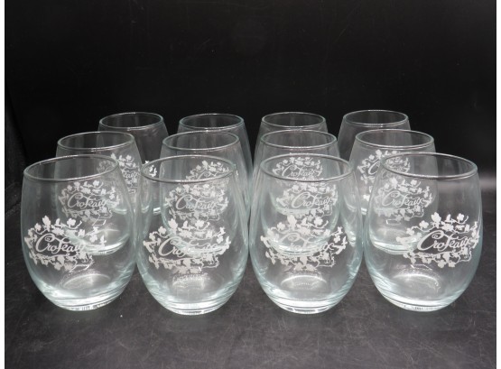 Croteaux Vineyard Stemless Wine Tasting Glasses - Set Of 12