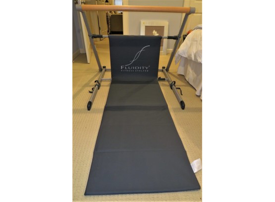 Fluidity Bar Fitness Evolved Exercise Portable Ballet Barre Mat & Exercise DVD