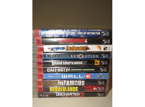 Playstation 3 Video Games - Lot Of 10
