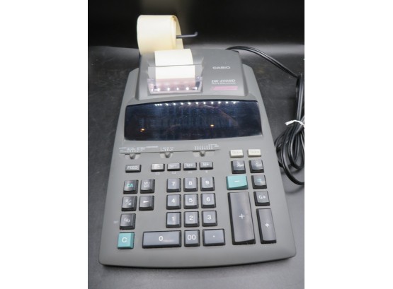 Casio Tax & Exchange 2 Color Display Electric Calculator Model DR-250HD