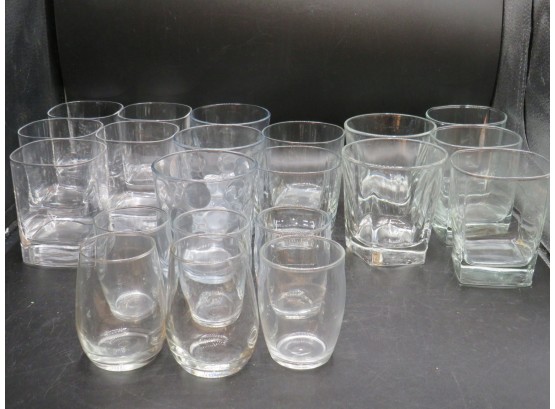 Drinking Glasses - Assorted Lot Of 21