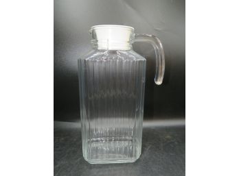 ARC Glass Pitcher With Plastic Lid