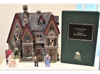 Department 56 'great Expectations Satis Manor' Lighted House In Original Box