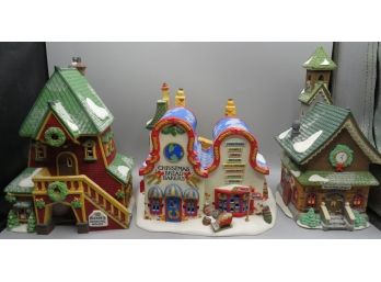 Department 56 Lighted Houses - In Original Boxes - Lot Of 3
