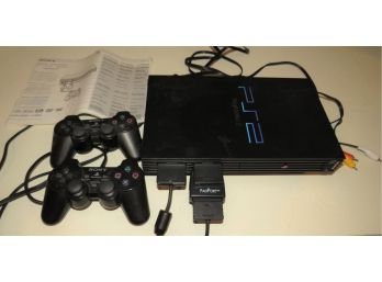 Sony Play Station 2 #SCPH-30001 Game System, 2 Controllers, Manual & Two 8MB Memory Cards