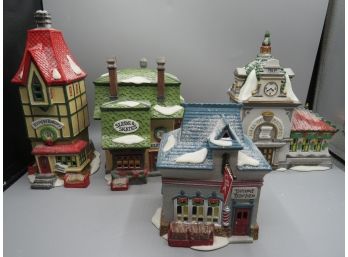 Department 56 Lighted Houses - In Original Boxes - Lot Of 4