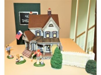Department 56 'the Adventures Of Tom Sawyer Aunt Polly's House' Lighted House - In Original Box