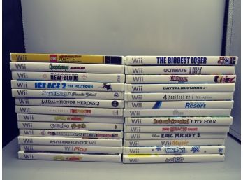 Nintendo Wii Video Games - Lot Of 26