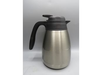 Thermos Stainless Steel Vacuum Insulated Carafe, Lever Lid, 34 Oz. #TGS10SC