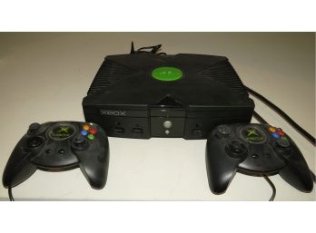 XBOX Video Game System & 2 Controllers