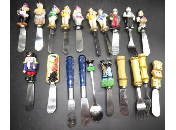 Spreaders, Spoons, Forks - Assorted Lot Of 20