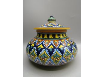 Dervta Hand Painted Ceramic 'firenze' Bowl With Lid
