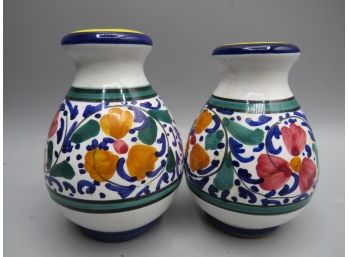 Ceramic Salt & Pepper Shakers - Set Of 2