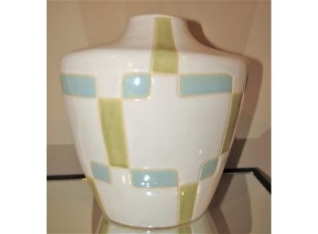 Ceramic Vase With Geometric Design