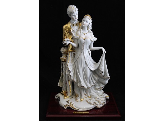 Capodimonte Cattin Biscuit Porcelain Statue Signed Made In Italy (140)