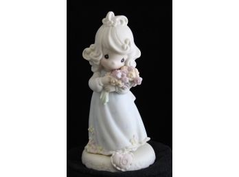 Precious Moments 'Growing In Grace' Age 16, Bisque Porcelain Figurine, Blonde Girl, 136263 1994 (131)