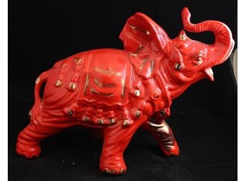 Ceramic Red Elephant (120)