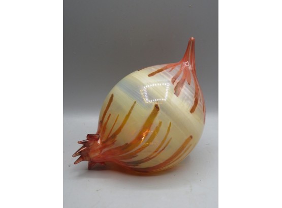 Blown Glass Onion Table Decor