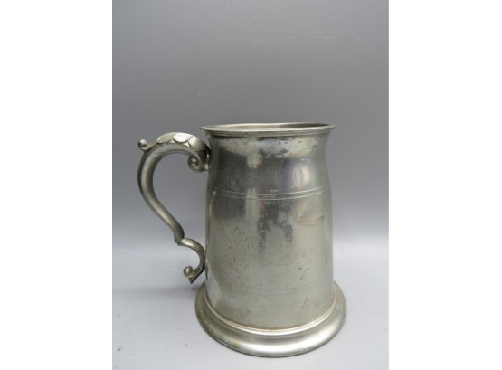 Leonard Sheffield England Pewter Initial Engraved Mug