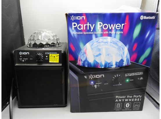 Ion Party Power Portable Speaker With Party Lights IPA19C - In Original Box