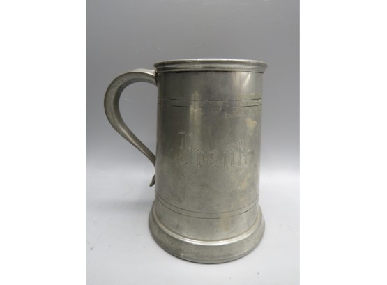 Worcester Silver Co. Pewter Frank Inscribed Mug