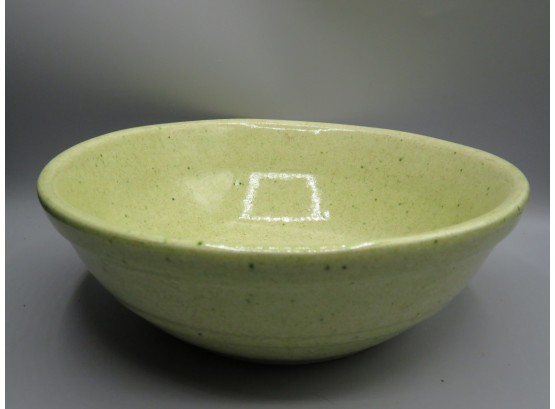 Green Speckled Ceramic Bowl