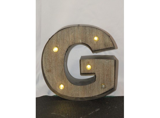 Studio Decor  'G'  Battery Operated Light Up Letter Wall Decor