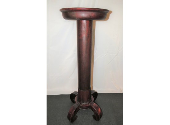 Wood Column Plant Stand/table