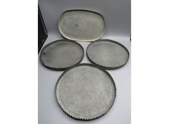 Homart Tart Pans - Assorted Sizes, Lot Of 4