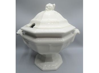 Red Cliff Ironstone Soup Tureen With Grape Lid