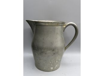 Crescent Pewter Pitcher