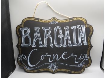 Make Market 'Bargain Corner' Blackboard Sign
