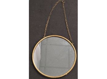 Creative Co-op Round Gold Painted Wall Mirror