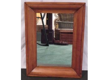 Wood Framed Rectangular Wall Mirror
