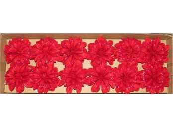 Allstate Floral 5' Dahlia Napkin Rings - Set Of 12 - New