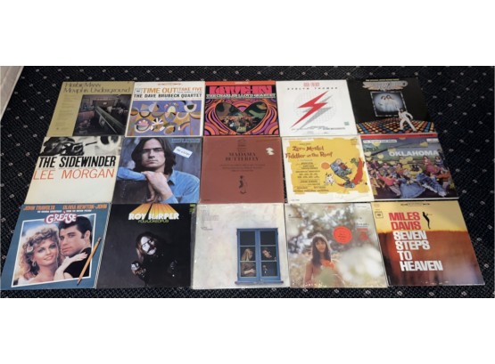 Assorted Vinyl Records 15 Records Total