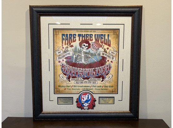 Grateful Dead Final Performance Together Framed Plaque July 2015