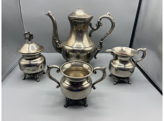 Sherwood By Standard Silver Plated Tea Set 4piece Lot