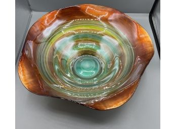 Art Glass Decorative Accent Bowl