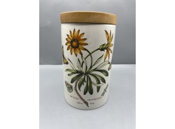 The Botanic Garden Circa 1818 Portmeirion Ceramic Canister With Lid Made In England