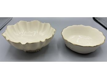 Lenox Ivory Porcelain Bowls - 2 Total