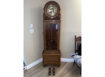 Art Deco Wooden Grandfather Clock
