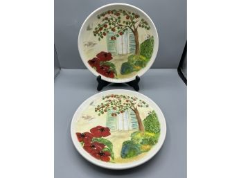 Ceramisia Dinner Plates - 4 Total - Made In Italy