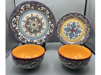 Euro Ceramica Dinnerware Set - 24 Pieces Total