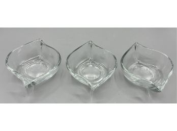Glass Condiment Bowls - 3 Total