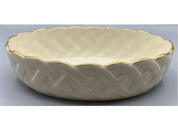 Lenox Ivory Porcelain Weave Pattern Bowl